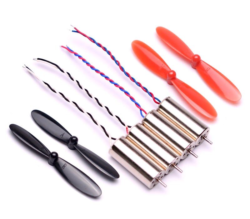 YoungRC 8520 Coreless Motor 8.5 x 20mm Brushed Motors + 55mm CW CCW Propeller for DIY Micro QX95 QX110 Quadcopter RC Drone - Image 4